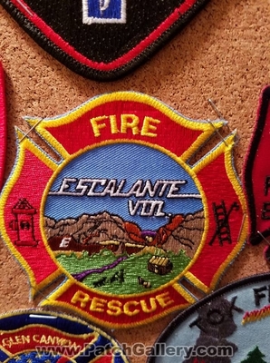 Escalante Volunteer Fire Rescue Department Patch (Utah)
Thanks to Jeremiah Herderich for the picture.
Keywords: vol. dept.
