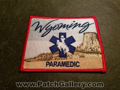 Wyoming State Paramedic EMS Patch (Wyoming)
Thanks to Jeremiah Herderich for the picture.
Keywords: certified ambulance