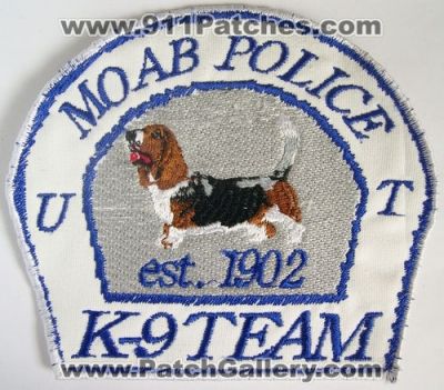 Moab Police Department K-9 Team (Utah)
Thanks to Alans-Stuff.com for this scan.
Keywords: dept. k9 ut