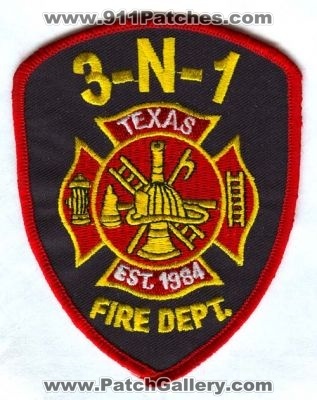 3-N-1 Fire Department Patch (Texas)
Scan By: PatchGallery.com
Keywords: dept. 3n1 smithville