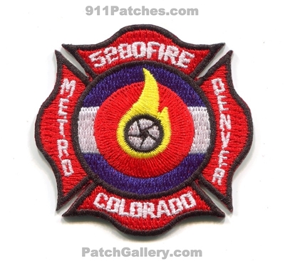 5280Fire.com Metro Denver Fire Photographers Patch (Colorado) (Hat Size)
[b]Scan From: Our Collection[/b]
[b]Patch Made By: 911Patches.com[/b]
