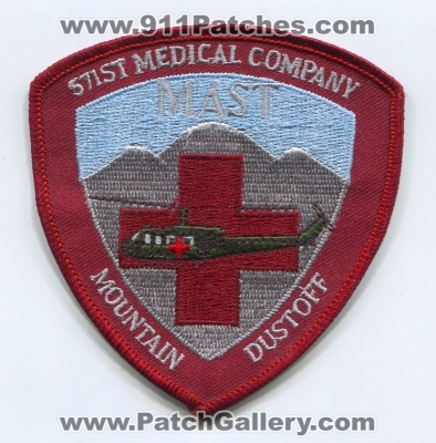 571st Medical Company MAST Mountain Dustoff Patch (Colorado)
[b]Scan From: Our Collection[/b]
Keywords: helicopter