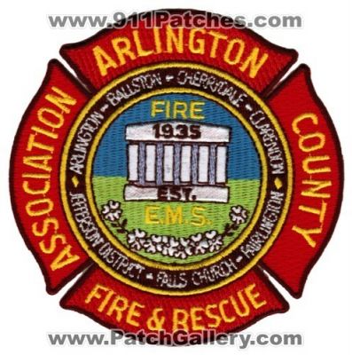 Arlington County Fire and Rescue Association Arlington Ballston Cherrydale Clarendon Jefferson District Falls Church Fairlington (Virginia)
Thanks to Ed Mello for this scan.
Keywords: & e.m.s.