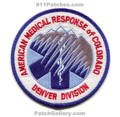 American Medical Response AMR of Colorado Denver Division EMS Patch (Colorado)
[b]Scan From: Our Collection[/b]
Keywords: ambulance