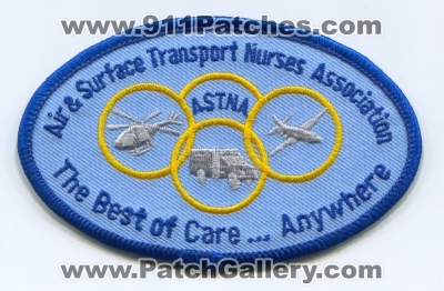 Air and Surface Transport Nurses Association ASTNA Patch (Colorado)
[b]Scan From: Our Collection[/b]
Keywords: ems air medical helicopter ambulace plane ground cct the best of care anywhere