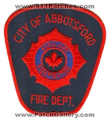 Abbotsford Fire Department Auxiliary Firefighter (Canada BC)
Scan By: PatchGallery.com
Keywords: city of dept.