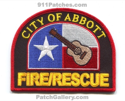 Abbott Fire Rescue Department Patch (Texas)
Scan By: PatchGallery.com
Keywords: city of dept.