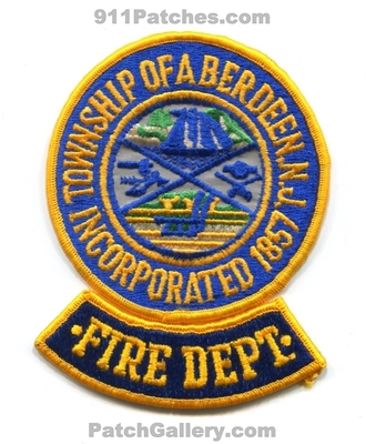 Aberdeen Township Fire Department Patch (New Jersey)
Scan By: PatchGallery.com
Keywords: twp. of dept. incorporated 1857
