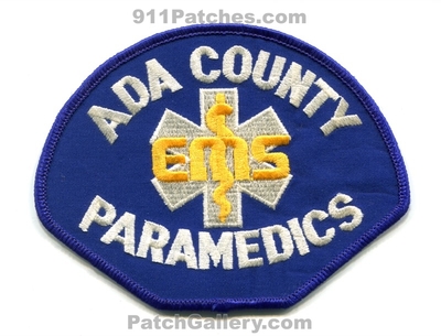 Ada County Paramedics Ambulance EMS Patch (Idaho)
Scan By: PatchGallery.com
Keywords: emergency medical services e.m.s. emt e.m.t. technician