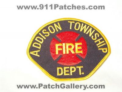 Addison Township Fire Department (Michigan)
Thanks to Walts Patches for this picture.
Keywords: twp. dept.