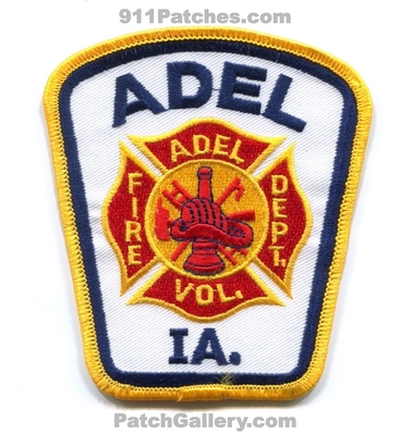 Adel Volunteer Fire Department Patch (Iowa)
Scan By: PatchGallery.com
Keywords: vol. dept. ia.