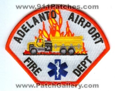 Adelanto Airport Fire Department Patch (California)
[b]Scan From: Our Collection[/b]
Keywords: dept.