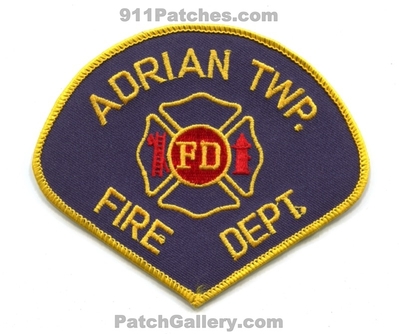 Adrian Township Fire Department Patch (Michigan)
Scan By: PatchGallery.com
Keywords: twp. dept.