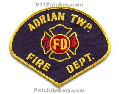 Adrian Township Fire Department Patch (Michigan)
Scan By: PatchGallery.com
Keywords: twp. dept. fd