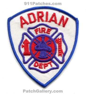Adrian Fire Department Patch (Michigan)
Scan By: PatchGallery.com
Keywords: dept.