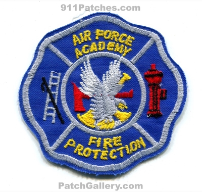 Air Force Academy Fire Protection USAF Military Patch (Colorado)
[b]Scan From: Our Collection[/b]
Keywords: afa a.f.a. prot. department dept. united states u.s.