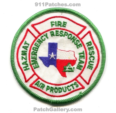 Air Products Emergency Response Team ERT Patch (Texas)
Scan By: PatchGallery.com
Keywords: fire rescue hazmat haz-mat industrial plant