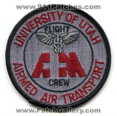 AirMed Air Transport Flight Crew (Utah)
Scan By: PatchGallery.com
Keywords: medical helicopter ambulance ems university of