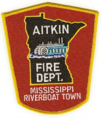 Aitkin Fire Dept
Thanks to PaulsFirePatches.com for this scan.
Keywords: minnesota department