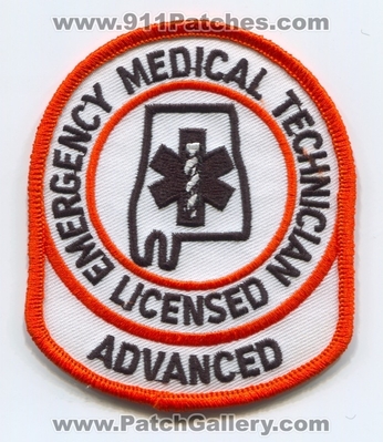 Alabama State Licensed Emergency Medical Technician EMT Advanced EMS Patch (Alabama)
Scan By: PatchGallery.com
Keywords: certified registered e.m.t. services e.m.s. ambulance