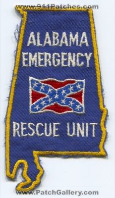 Alabama Emergency Rescue Unit (Alabama)
Scan By: PatchGallery.com
Keywords: ems state shape