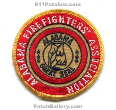 Alabama Firefighters Association Patch (Alabama)
Scan By: PatchGallery.com
Keywords: fire department dept. assoc. assn.