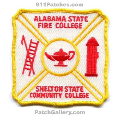 Alabama State Fire College Shelton State Community College Patch (Alabama)
Scan By: PatchGallery.com
Keywords: school academy university department dept.