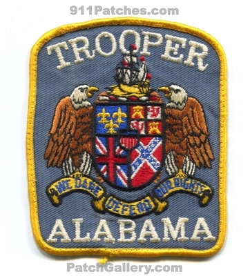 Alabama State Trooper Patch (Alabama)
Scan By: PatchGallery.com
Keywords: highway patrol police