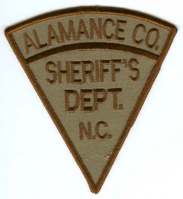Alamance County Sheriff's Dept (North Carolina)
Scan By: PatchGallery.com
Keywords: sheriffs department