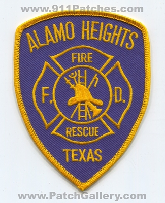 Alamo Heights Fire Rescue Department Patch (Texas)
Scan By: PatchGallery.com
Keywords: dept.