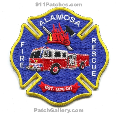 Alamosa Fire Rescue Department Patch (Colorado)
[b]Scan From: Our Collection[/b]
Keywords: dept. est. 1879
