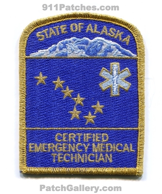 Alaska State Certified Emergency Medical Technician EMT Patch (Alaska)
Scan By: PatchGallery.com
Keywords: of ems ambulance