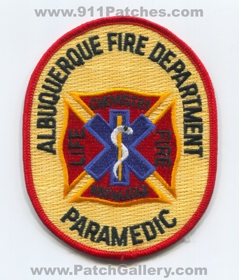 Albuquerque Fire Department Paramedic Patch (New Mexico)
Scan By: PatchGallery.com
Keywords: dept. life chemistry knowledge ems ambulance