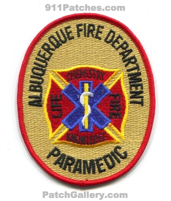 Albuquerque Fire Department Paramedic EMS Patch (New Mexico)
Scan By: PatchGallery.com
Keywords: dept. chemistry knowledge life