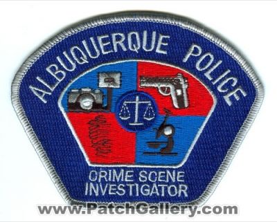 Albuquerque Police Crime Scene Investigator (New Mexico)
Scan By: PatchGallery.com
Keywords: csi