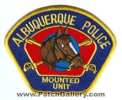 Albuquerque Police Mounted Unit (New Mexico)
Scan By: PatchGallery.com
