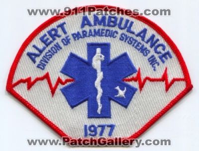 Alert Ambulance (Massachusetts)
Scan By: PatchGallery.com
Keywords: ems emt paramedic division of paramedic systems inc.
