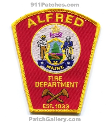 Alfred Fire Department Patch (Maine)
Scan By: PatchGallery.com
Keywords: dept. est. 1833