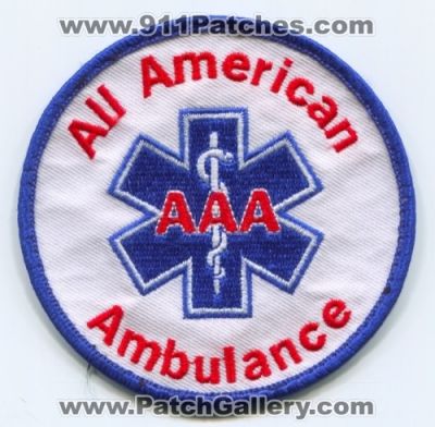 All American Ambulance Patch (Colorado) (Defunct)
[b]Scan From: Our Collection[/b]
Keywords: ems aaa emt paramedic