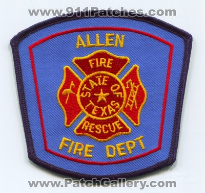 Allen Fire Department Patch (Texas)
Scan By: PatchGallery.com
Keywords: rescue dept.