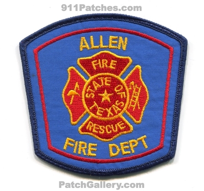Allen Fire Rescue Department Patch (Texas)
Scan By: PatchGallery.com
Keywords: dept.