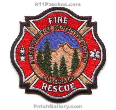 Allenspark Fire Protection District Patch (Colorado)
[b]Scan From: Our Collection[/b]
Keywords: prot. dist. rescue department dept.