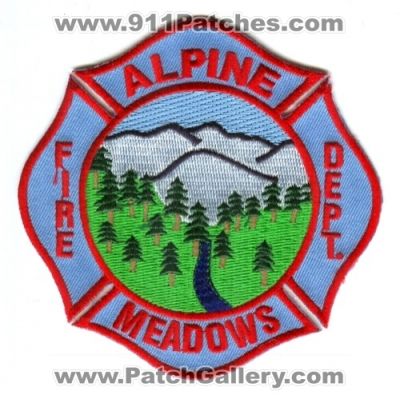 Alpine Meadows Fire Department (California)
Scan By: PatchGallery.com
Keywords: dept.