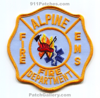 Alpine Fire EMS Department Patch (Wyoming)
Scan By: PatchGallery.com
Keywords: dept.