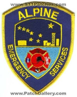 Alpine Fire Department Emergency Services Patch (Alaska)
Scan By: PatchGallery.com
Keywords: dept.