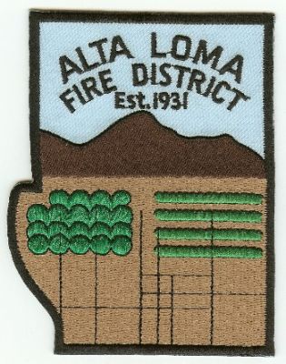 Alta Loma Fire District
Thanks to PaulsFirePatches.com for this scan.
Keywords: california