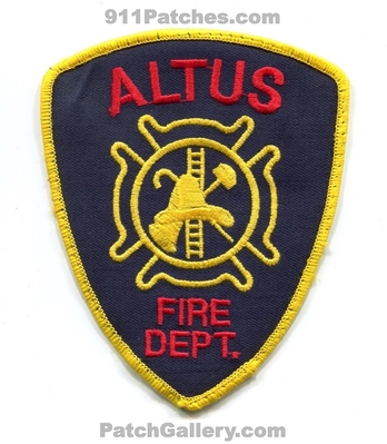 Altus Fire Department Patch (Oklahoma)
Scan By: PatchGallery.com
Keywords: dept.