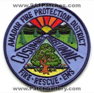 Amador Fire Protection District Rescue EMS Patch (California)
Scan By: PatchGallery.com
Keywords: prot. dist. department dept.