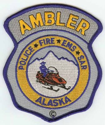 Ambler Police Fire EMS SAR
Thanks to PaulsFirePatches.com for this scan.
Keywords: alaska search and rescue