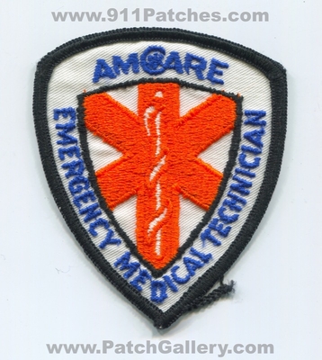 Amcare Emergency Medical Technician EMT EMS Patch (UNKNOWN STATE)
Scan By: PatchGallery.com
Keywords: ambulance